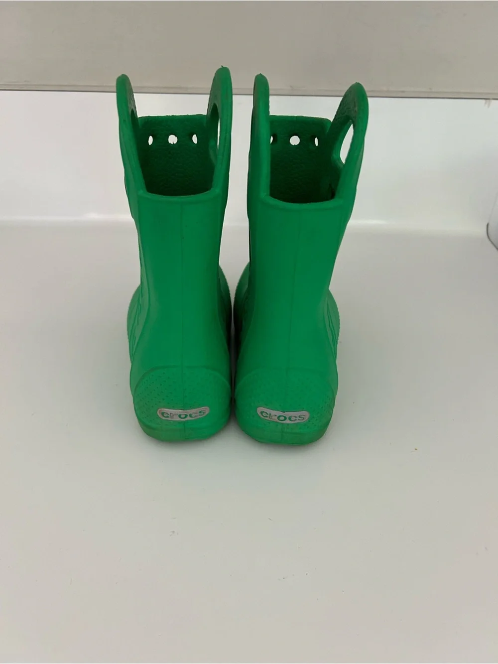 Crocs Green Waterproof Pull-On Rain Boots Size 12